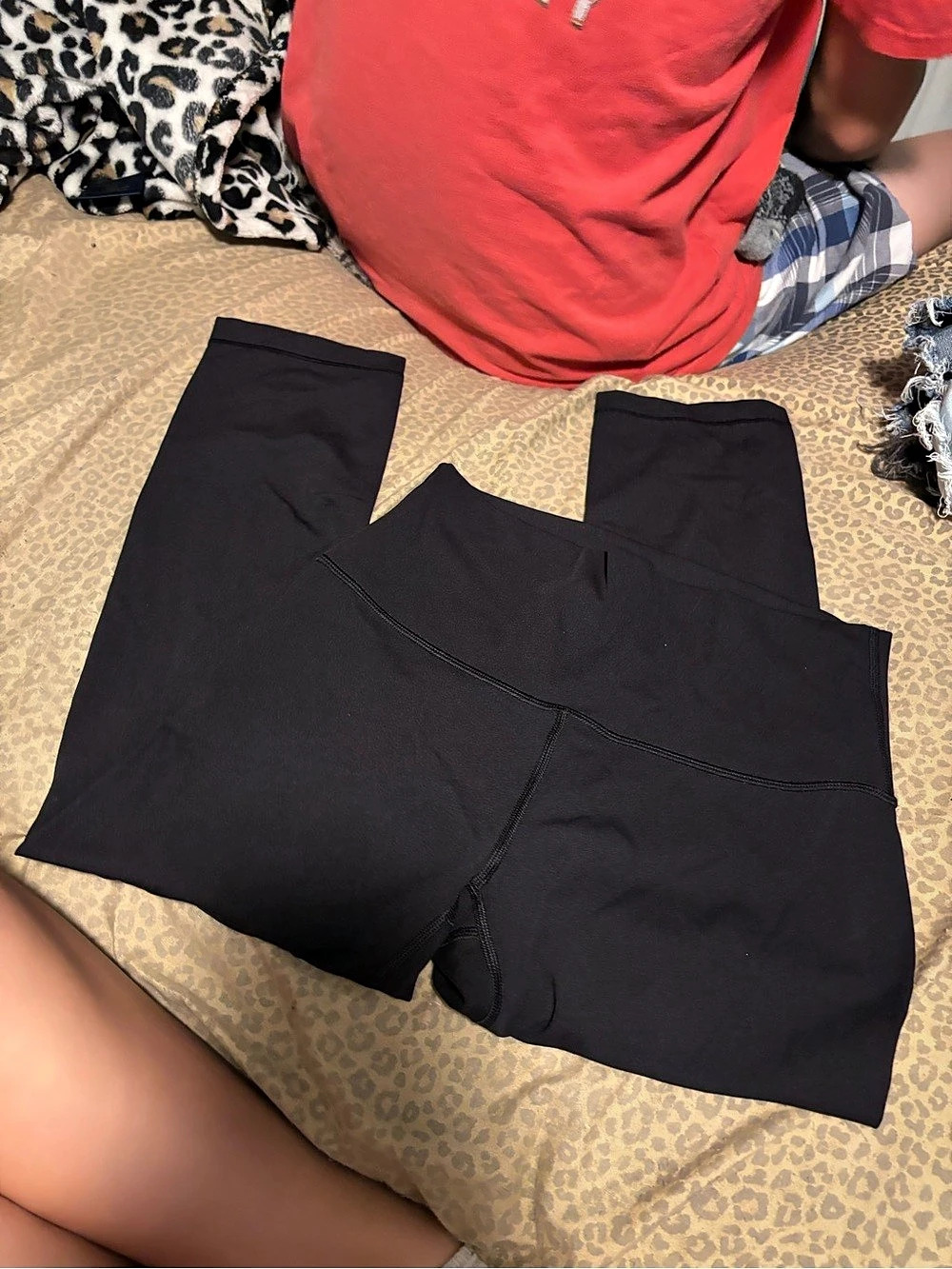 Lululemon Align High-Rise Crop 21" Black Leggings capri never worn